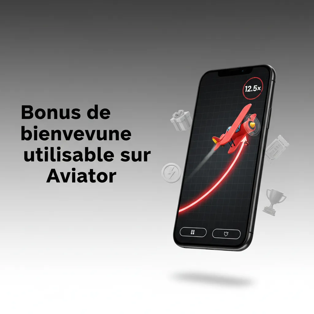Bonus de bienvenue utilisable sur Aviator