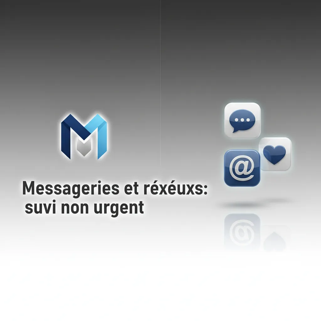 Suivi non urgent via WhatsApp/Telegram/Messenger/X; délai 1–6 h; badge officiel; pas de données sensibles.