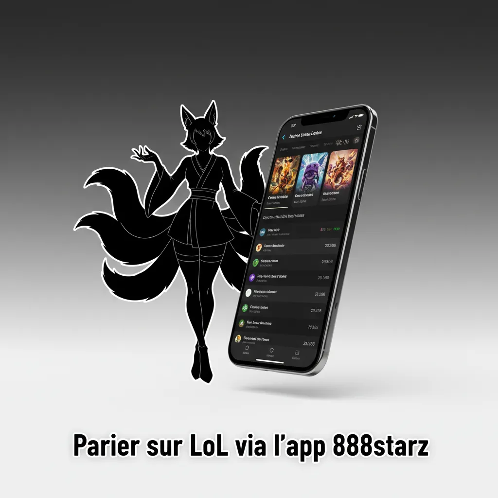 Écran de l’app 888starz montrant paris LoL en direct sur smartphone, cotes et marché LCK T1 vs Gen.G au Sénégal.